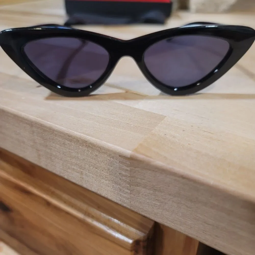 Adam Selman X Le Specs The Last Lolita 1602115 Black Cat Eye Womens Sunglasses
